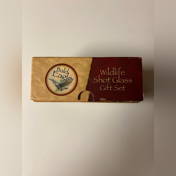 RARE! NWT! Vintage Collectible American Expedition Bald Eagle Shot Glass Set - Picture 4 of 7